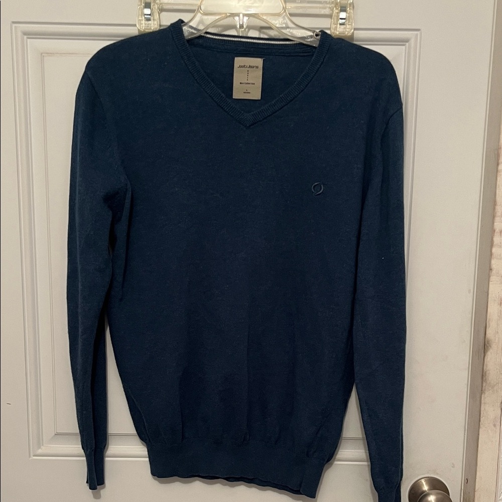 John Varvatos Navy V-Neck Sweater